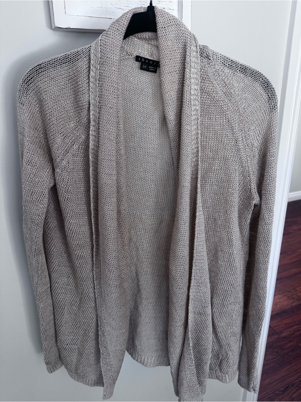 Theory Cream Cardigan